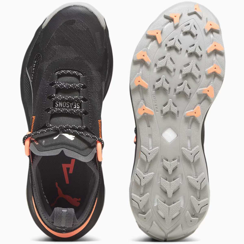 Tenis Puma VOYAGE NITRO 3 GTX Negro Naranja Mujer
