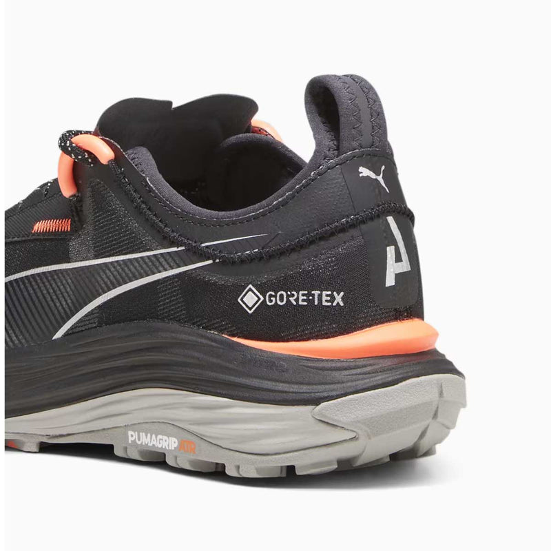 Tenis Puma VOYAGE NITRO 3 GTX Negro Naranja Mujer