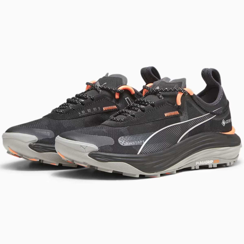 Tenis Puma VOYAGE NITRO 3 GTX Negro Naranja Mujer