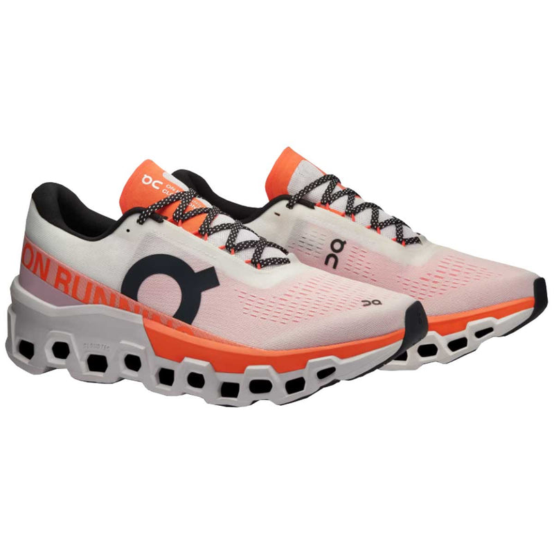 Tenis On CLOUDMONSTER 2 Blanco Naranja Hombre