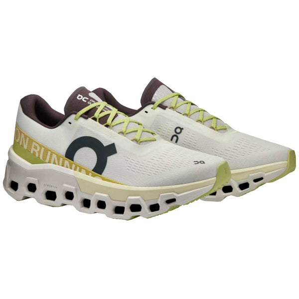 Tenis On CLOUDMONSTER 2 Blanco Verde Hombre