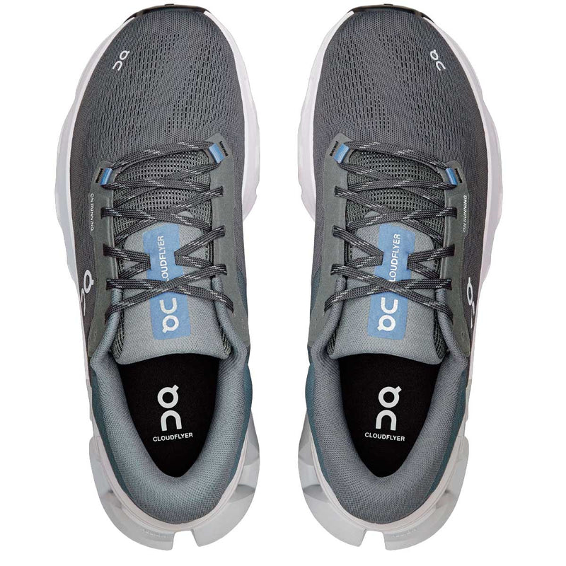 Tenis On Cloudflyer 5 Running Gris Blanco Hombre