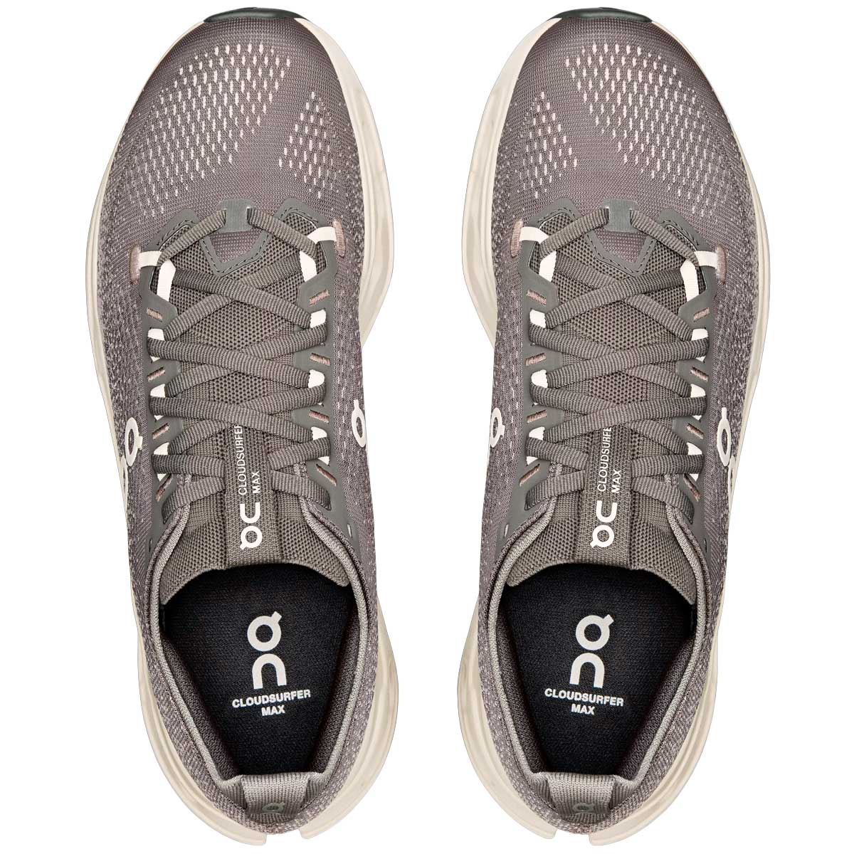 Tenis On CLOUDSURFER MAX Running Gris Beige Hombre