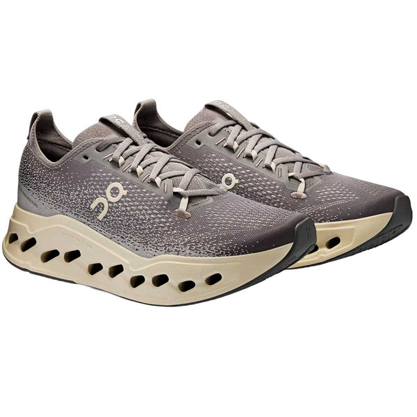 Tenis On CLOUDSURFER MAX Running Gris Beige Hombre