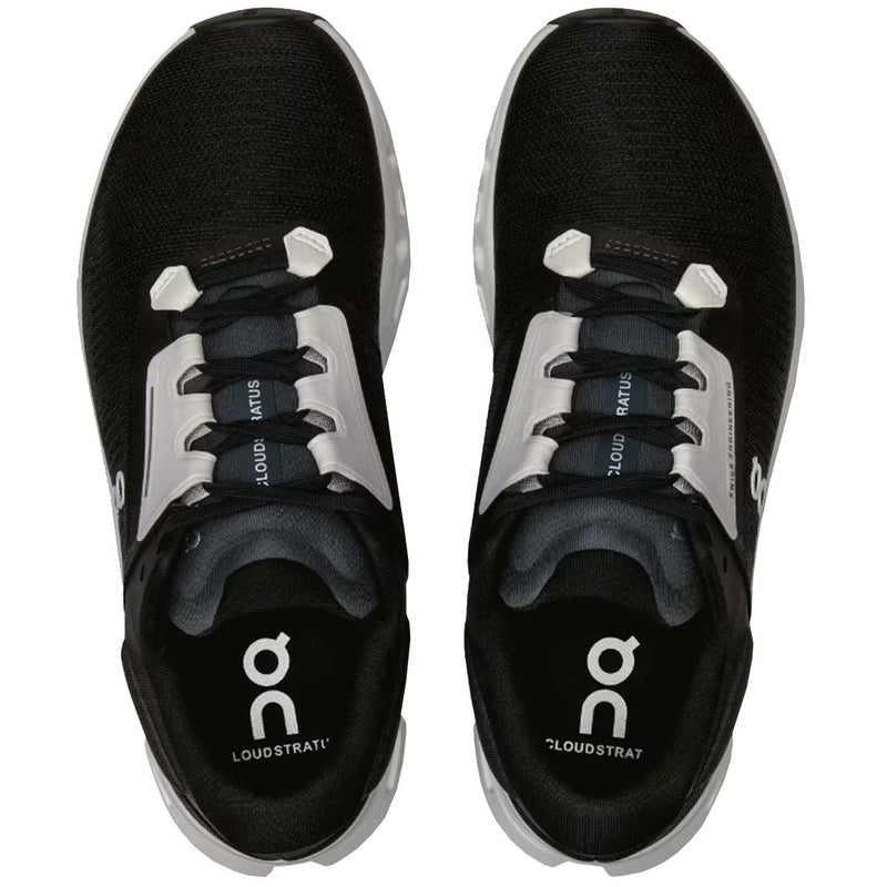 Tenis On Running CLOUDSTRATUS 3 Negro Blanco Mujer