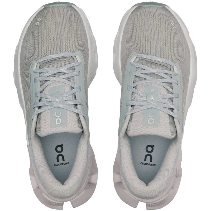Tenis On Cloudflyer 5 Running Gris Blanco Mujer