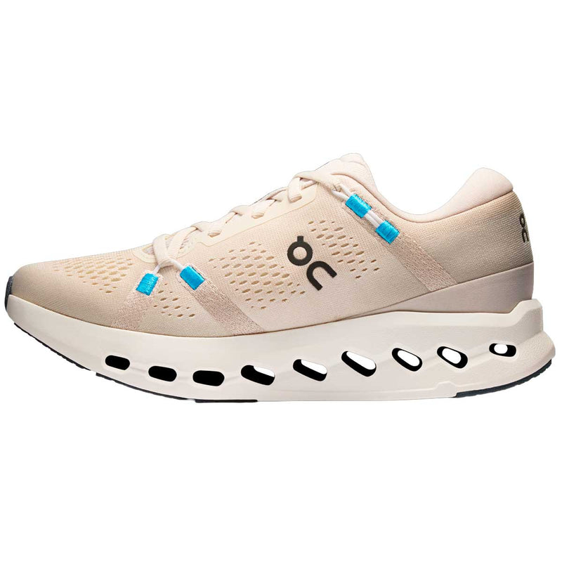 Tenis On Cloudsurfer 2 Running Beige Azul Mujer