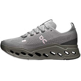 Tenis On CLOUDSURFER MAX Running Gris Rosa Mujer