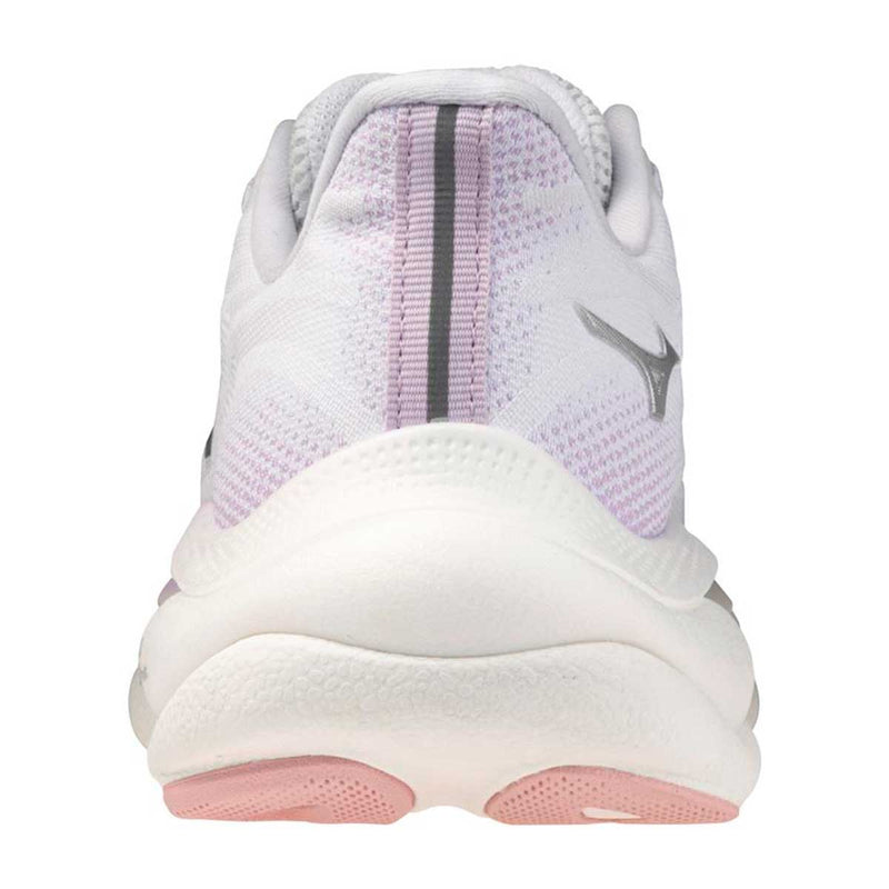 Tenis Running Mizuno WAVE SKY 9 Blanco Plata Mujer