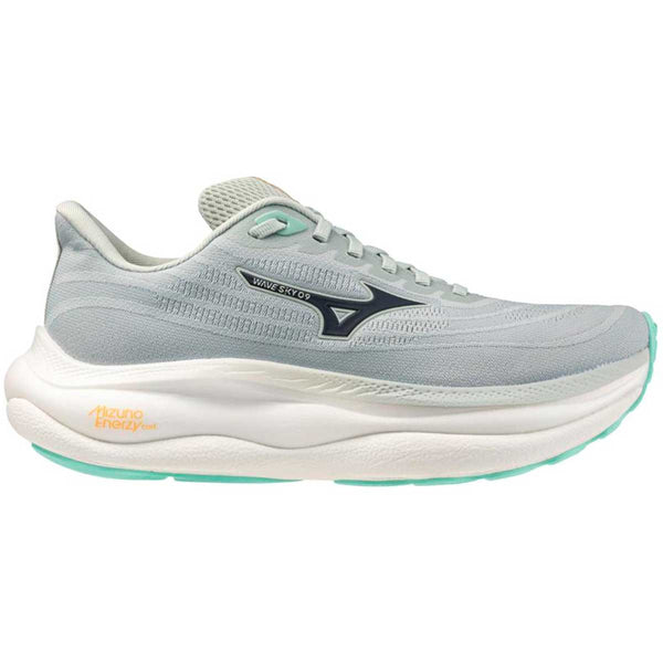 Tenis Running Mizuno WAVE SKY 9 Gris Aqua Mujer