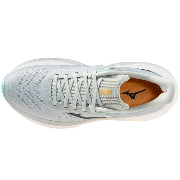 Tenis Running Mizuno WAVE SKY 9 Gris Aqua Mujer