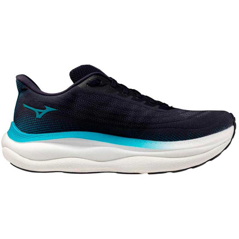 Tenis Running Mizuno WAVE SKY 9 Navy Citrus Hombre