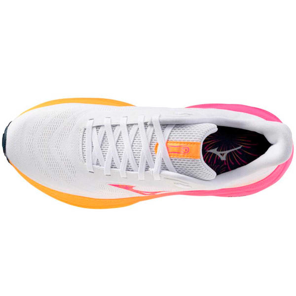Tenis Mizuno WAVE SKY 9 Hanabi  Blanco Naranja Hombre