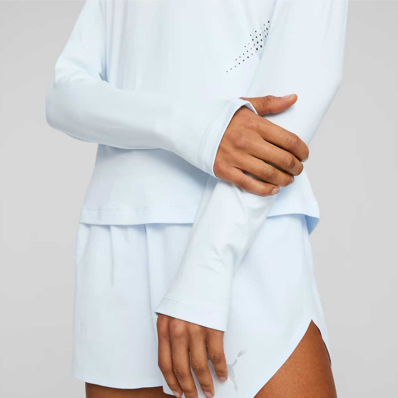 Playera Deportiva Puma CLOUDSPUN LS TEE Azul Mujer
