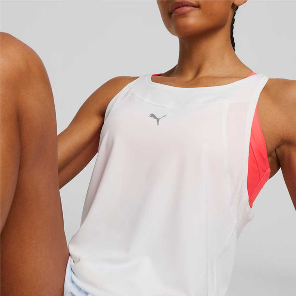 Playera Deportiva Puma RUN CLOUDSPUN TANK Blanco Mujer