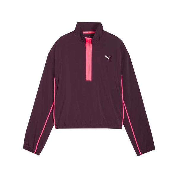 Sudadera Deportiva Puma WOVEN 1/2 XIP Midnight Plum Mujer
