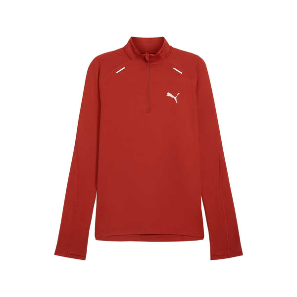 Sudadera Deportiva Puma CLOUDSPUN 1/4 ZIP Mars Red Hombre
