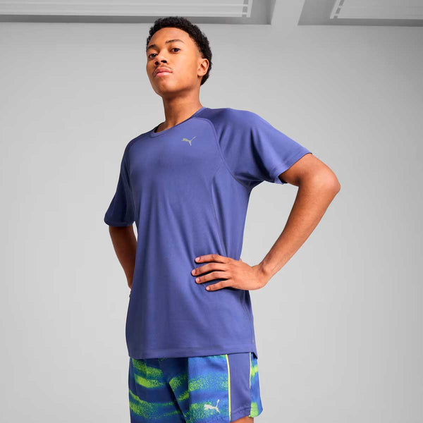 Playera Deportiva Puma RUN VELOCITY TEE Azul Hombre