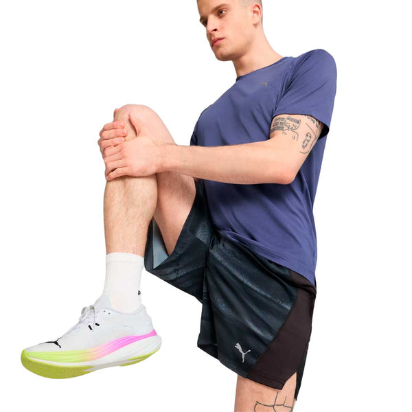 Short Deportivo PUMA VELOCITY All-Over Print 7" Negro Gris Hombre