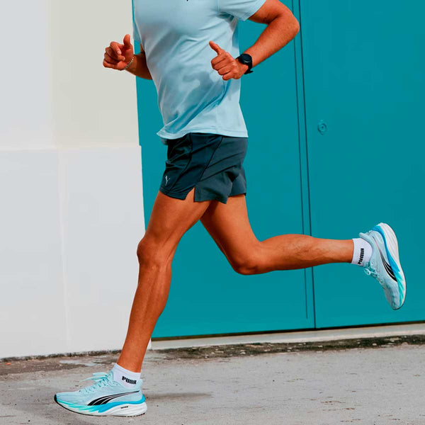 Short Deportivo Running VELOCITY 5" Grey Oscuro Hombre