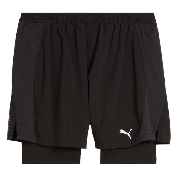 Short Deportivo Running VELOCITY 2IN1 Negro Hombre