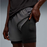 Short Deportivo Running VELOCITY 2IN1 Gris Hombre