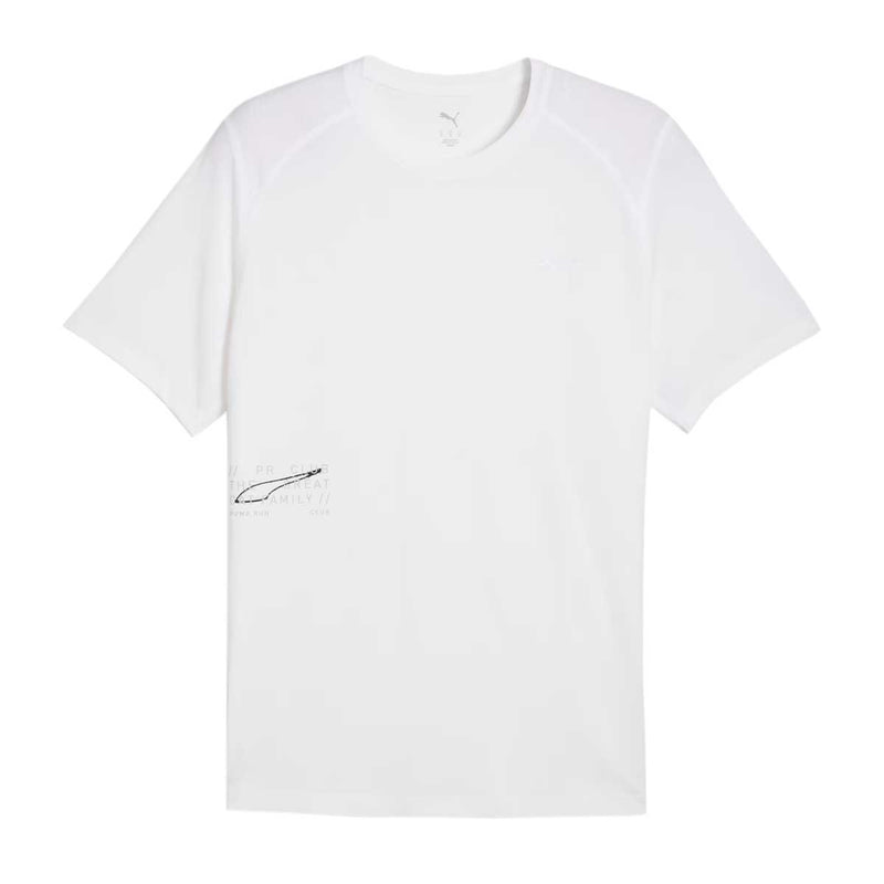 Playera Deportiva Puma RUN GRAPHIC MESH TEE Blanco Hombre