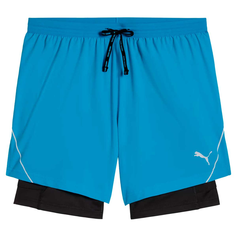 Short Deportivo Puma Everyday ULTRAWEAVE 2 en 1 de 5" Celeste Hombre
