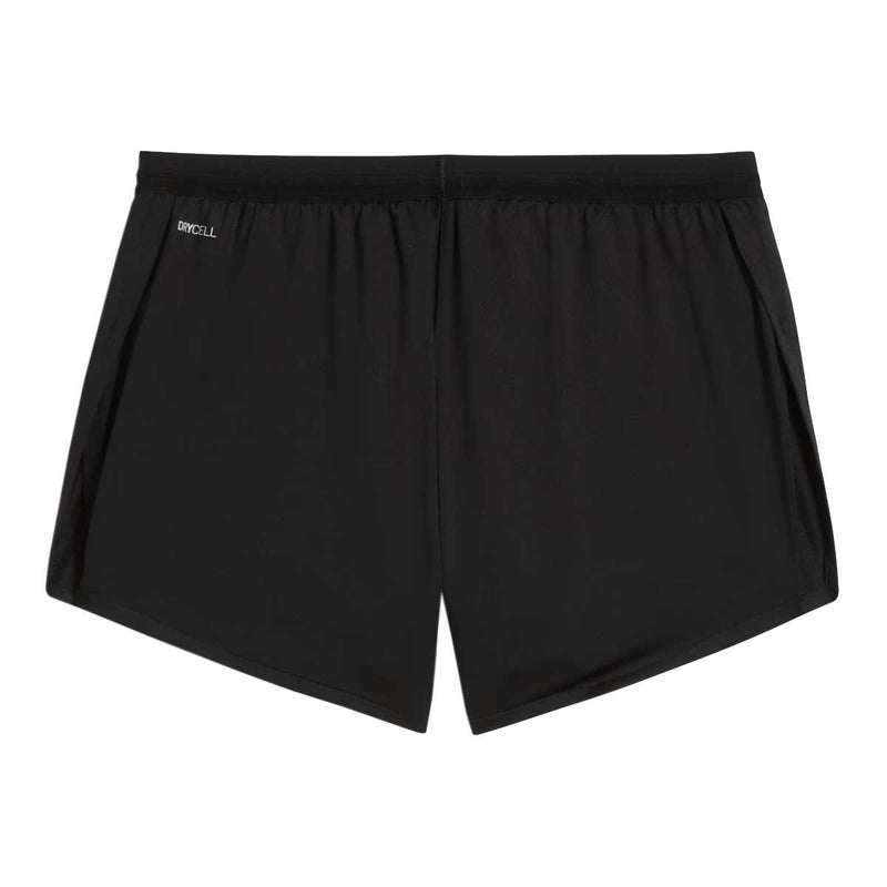 Short Deportivo Puma Con Abertura de 3" Negro Mujer