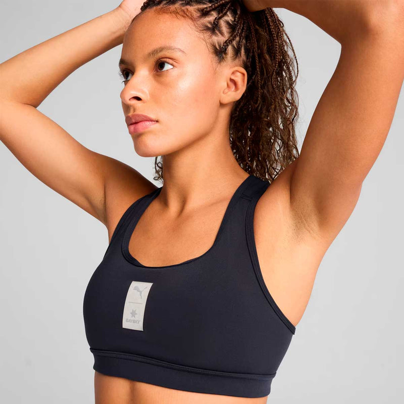 Crop Top Deportivo Puma X Saysky RUNNING BRA Navy Mujer