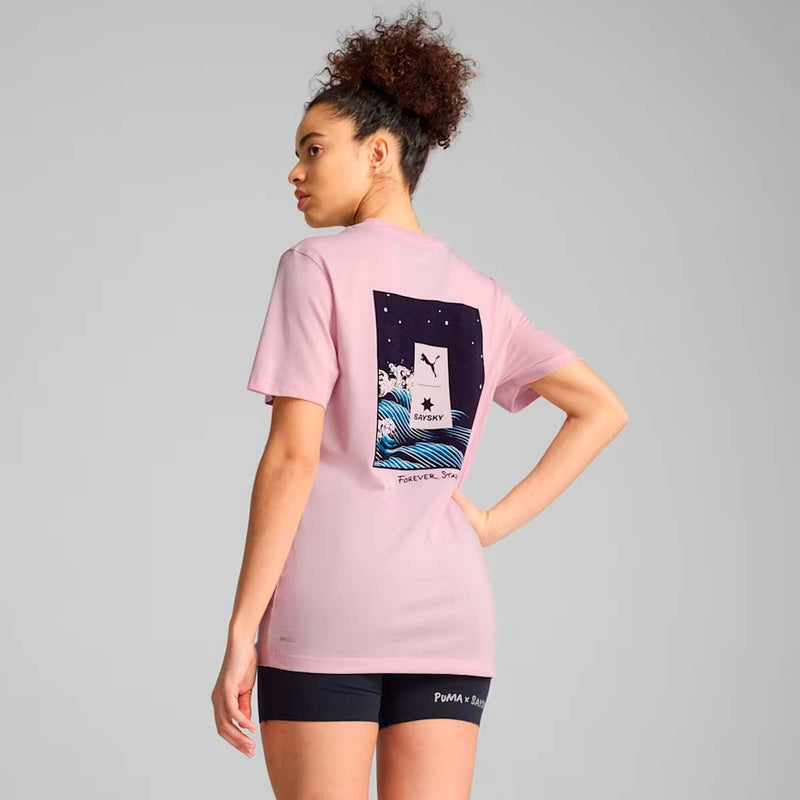 Playera Deportiva Puma X Saysky SS TEE Rosa Mujer