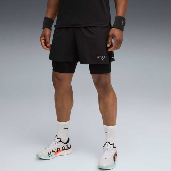 Short Deportivo Puma 2in1 Training Edición Hyrox Negro Hombre