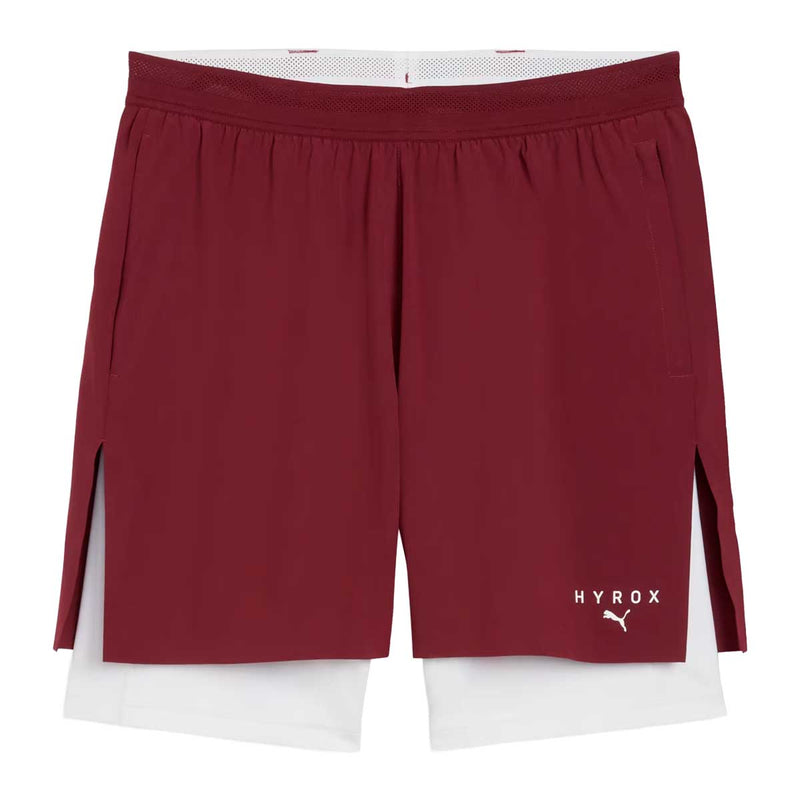 Short Deportivo Puma 2in1 Training Edición Hyrox Guindo Hombre