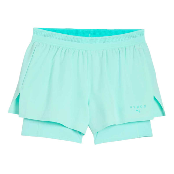 Short Deportivo Puma 2in1 Edición Hyrox Aqua Mujer