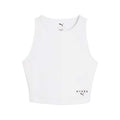 Top Deportivo Puma HYROX Rib Crop Tank Blanco Mujer
