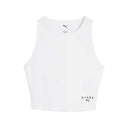 Top Deportivo Puma HYROX Rib Crop Tank Blanco Mujer