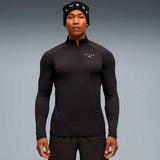 Sudadera Deportiva Puma Quarter 1/4 Zip Hyrox Negro Hombre