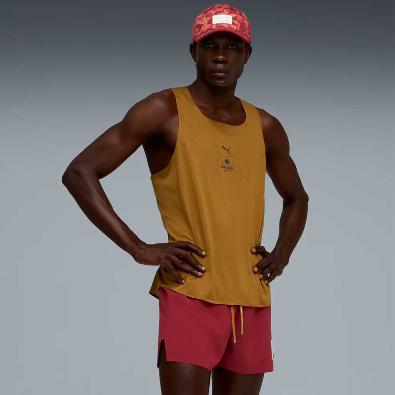Playera Deportiva Puma X Saysky Singlet Honey Butter Hombre