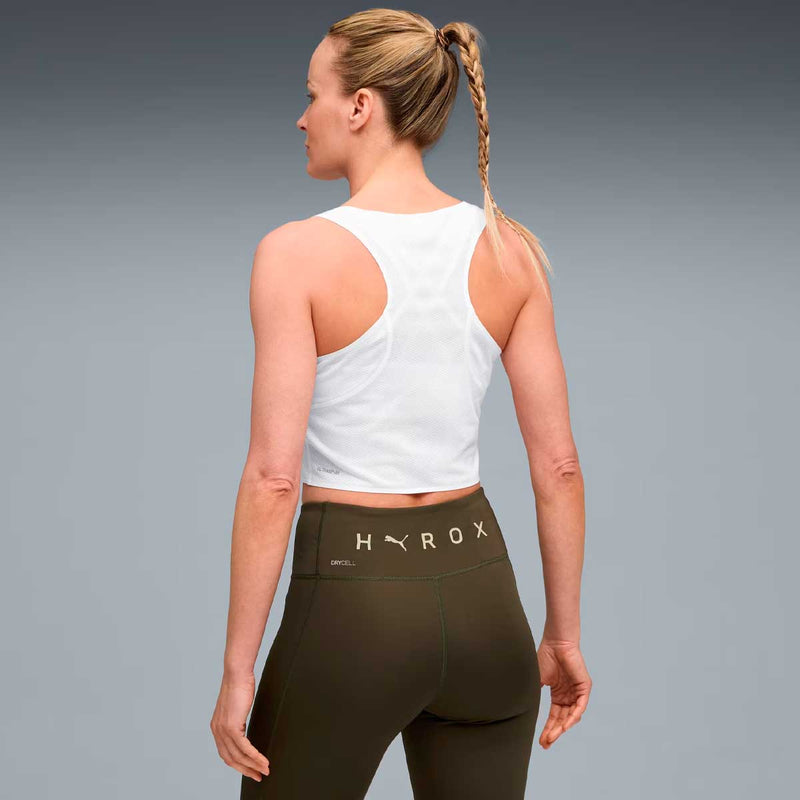 Crop Tank Deportivo Puma Edición Limitada Hyrox Blanco Mujer