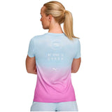 Playera Deportiva PUMA x HYROX POLY GRAPHIC Celeste Mujer