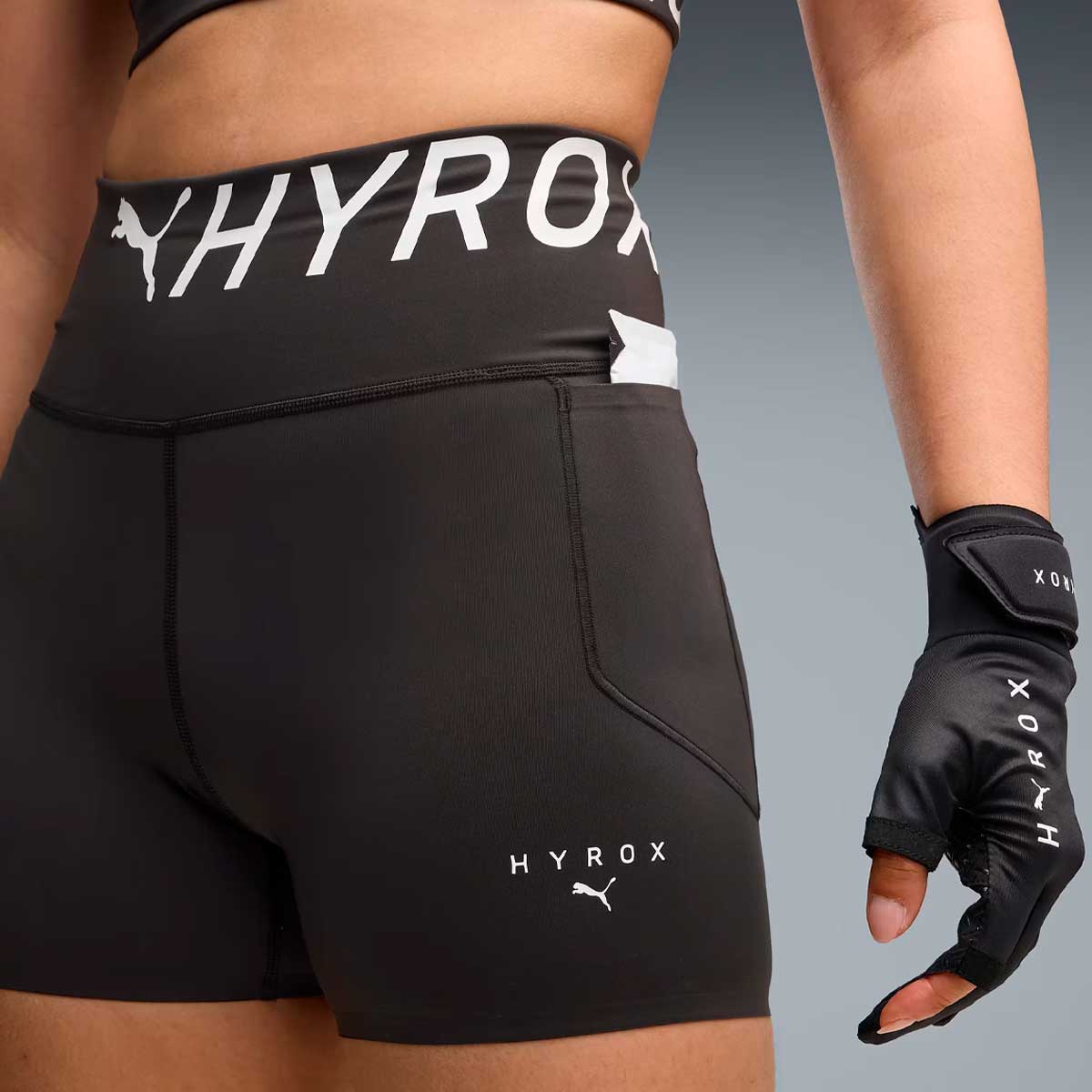 Short Deportivo Puma HYROX PWRMODE 4'' Short Tights Negro Mujer