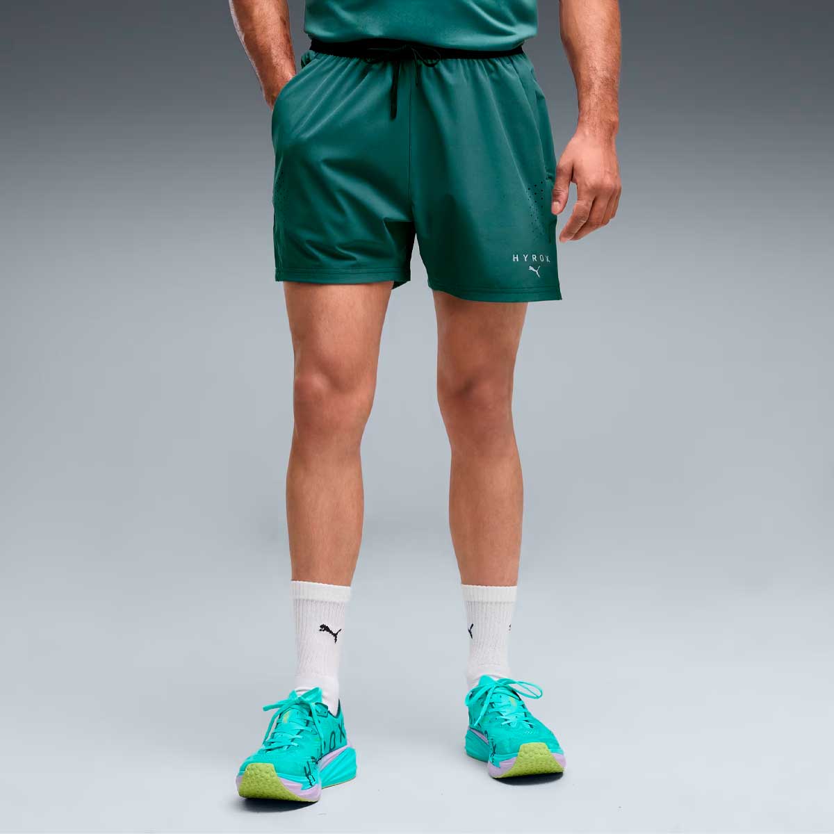 Short Deportivo Puma HYROX PWRMODE 5'' Verde Hombre