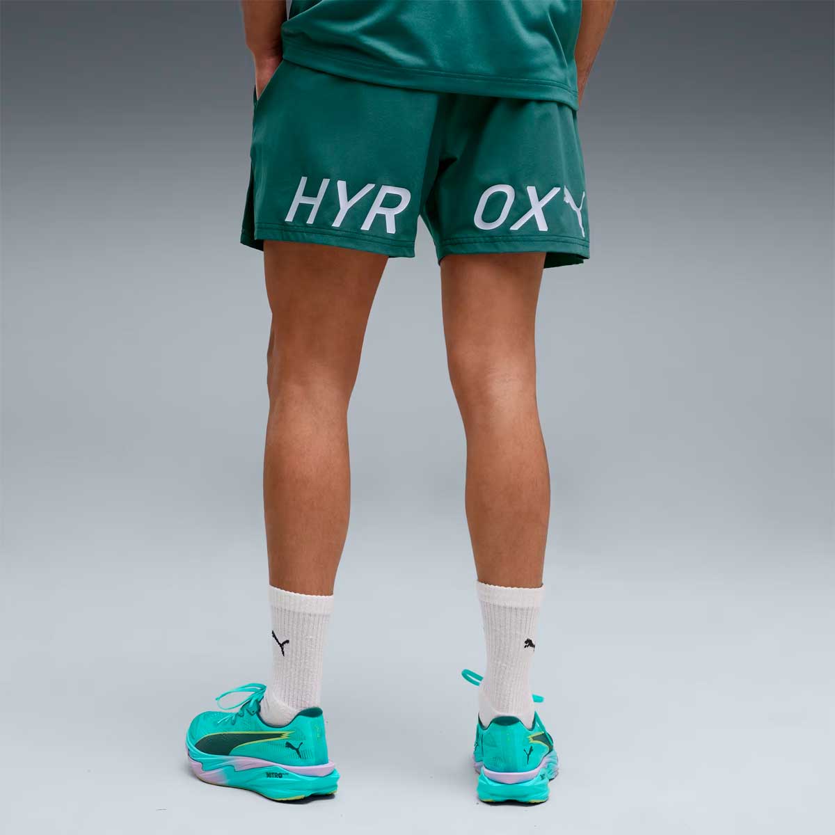 Short Deportivo Puma HYROX PWRMODE 5'' Verde Hombre