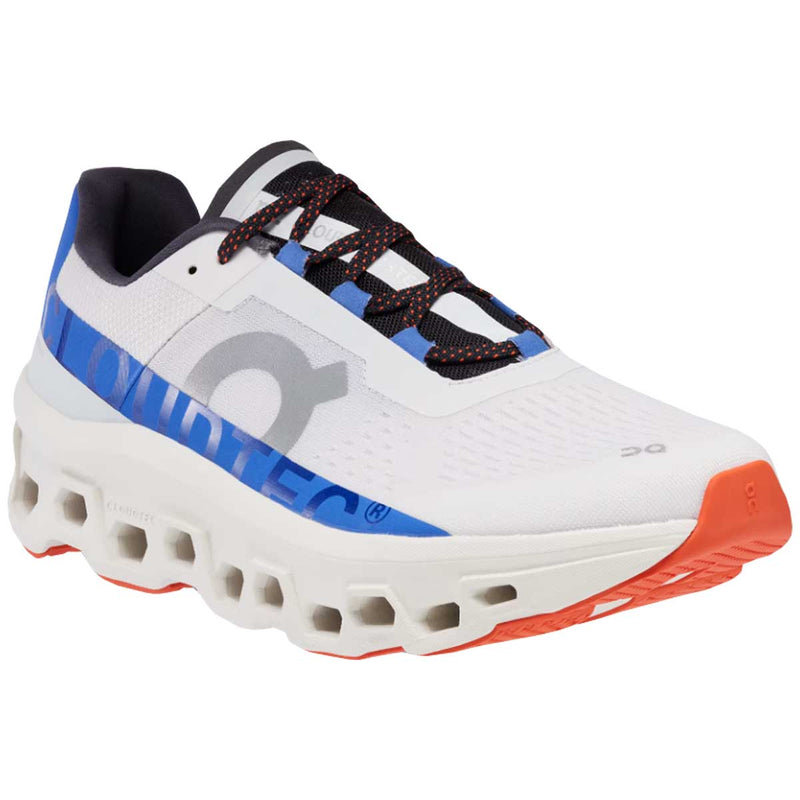 Tenis On CLOUDMONSTER Blanco Azul Hombre