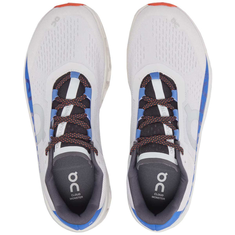 Tenis On CLOUDMONSTER Blanco Azul Hombre