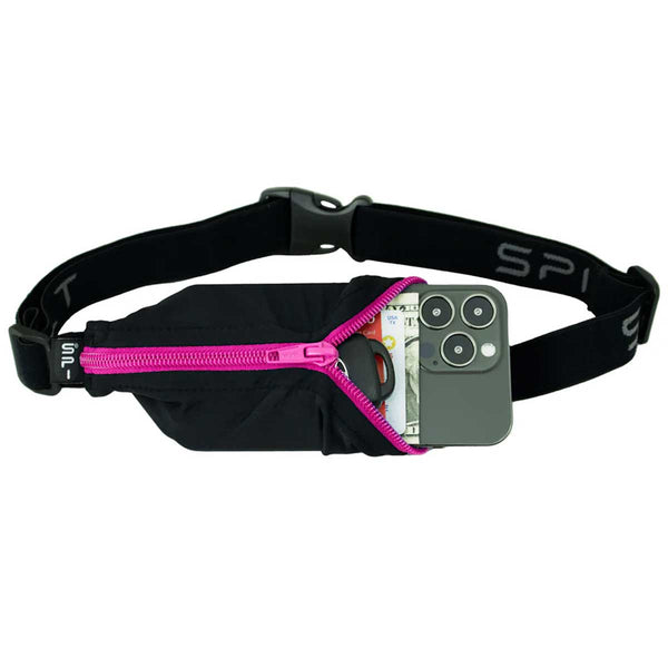 Cinturón para Correr SPIbelt THE SPIBELT Negro Zipper Rosa