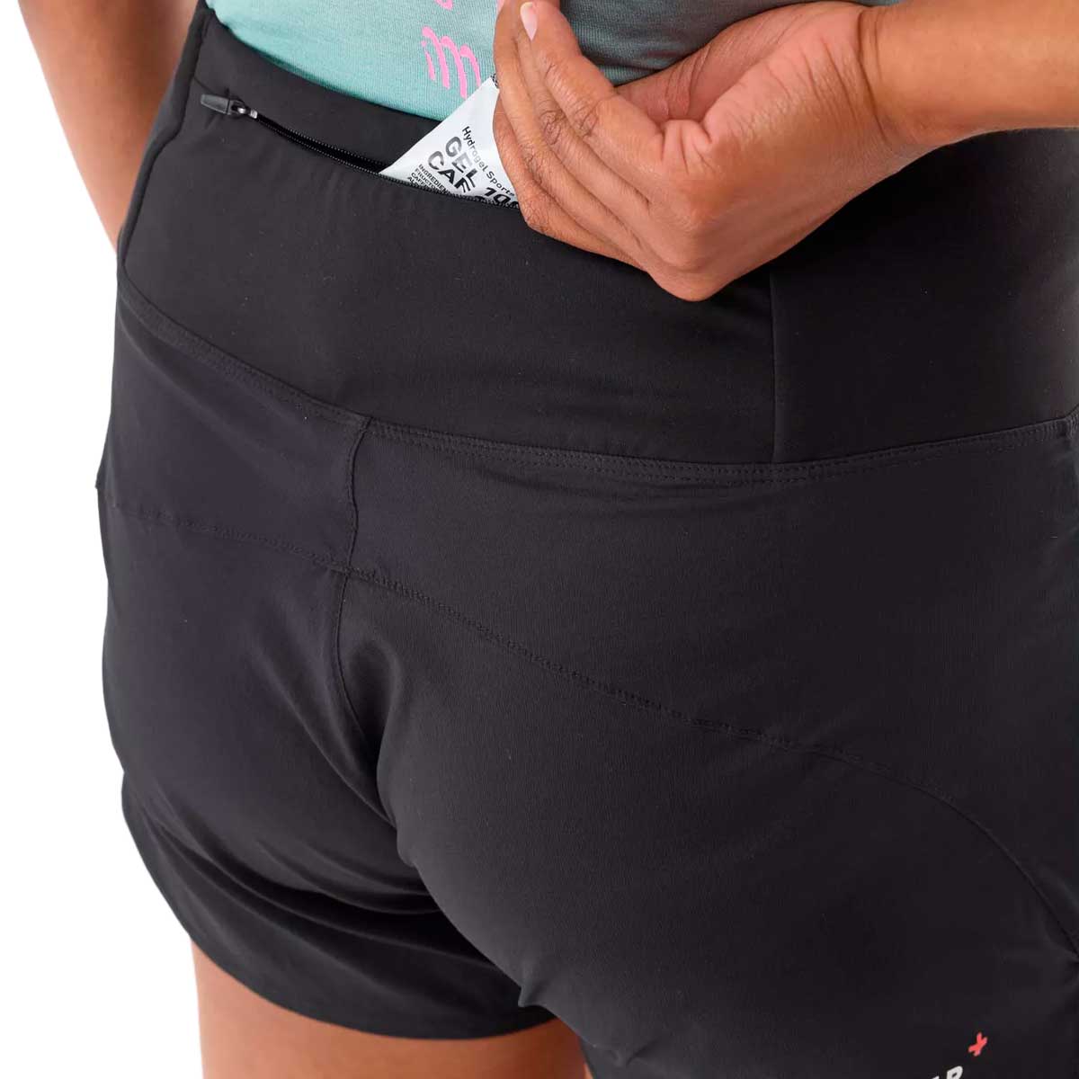 Short Deportivo Compressport Performance Short Black Mujer