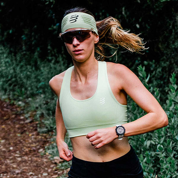 Top Deportivo Compressport Feelfree Seamless Bra Shadow Lime