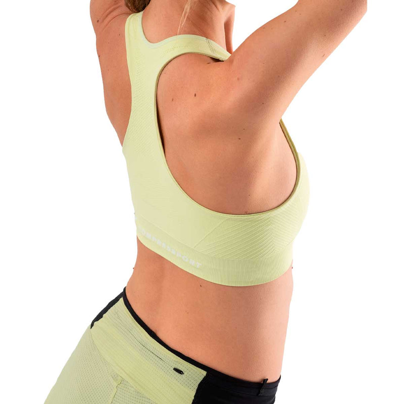 Top Deportivo Compressport Feelfree Seamless Bra Shadow Lime