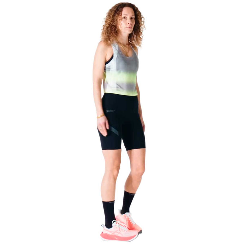 Short Deportivo Soar Running Marathon Speed Negro Mujer